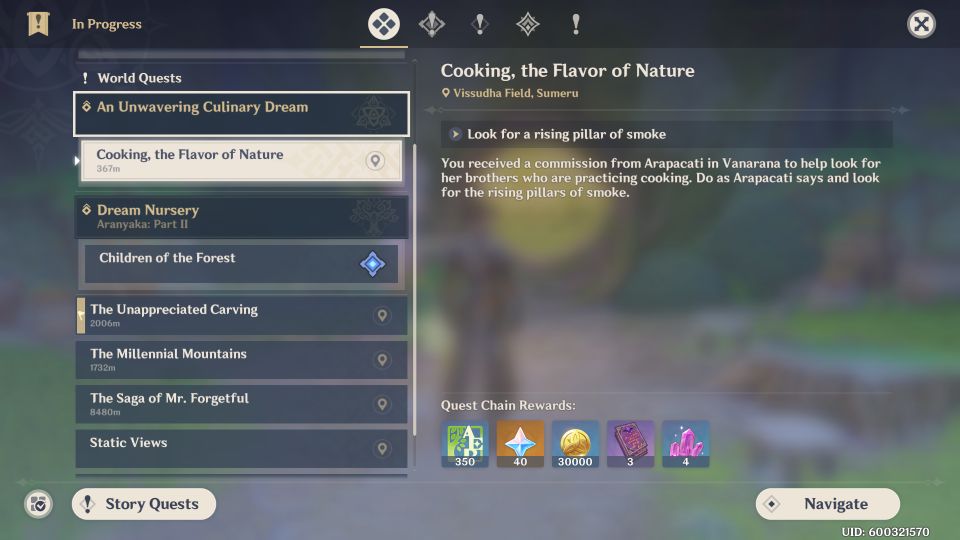 Genshin Impact: Cooking, The Flavor Of Nature guide
