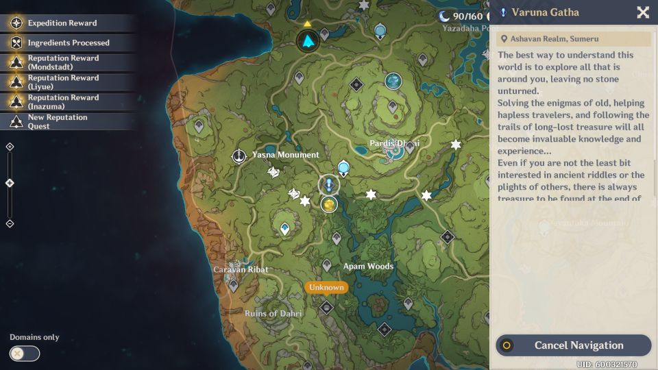 Genshin Impact: Varuna Gatha Quest Walkthrough