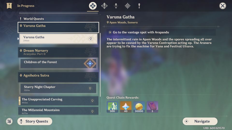 Genshin Impact: Varuna Gatha Quest tips