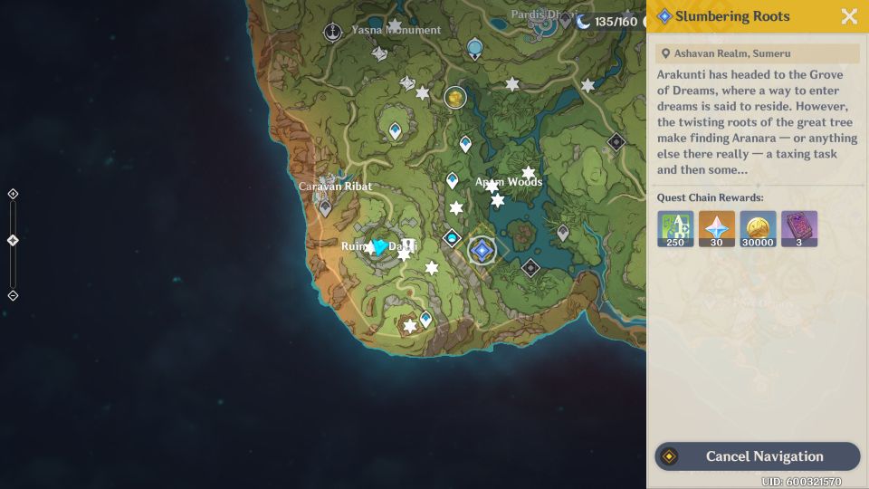 Genshin Impact: Slumbering Roots Quest 