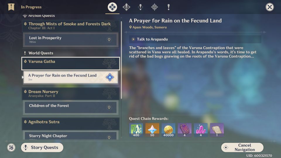 Genshin Impact: A Prayer For Rain On The Fecund Land Guide