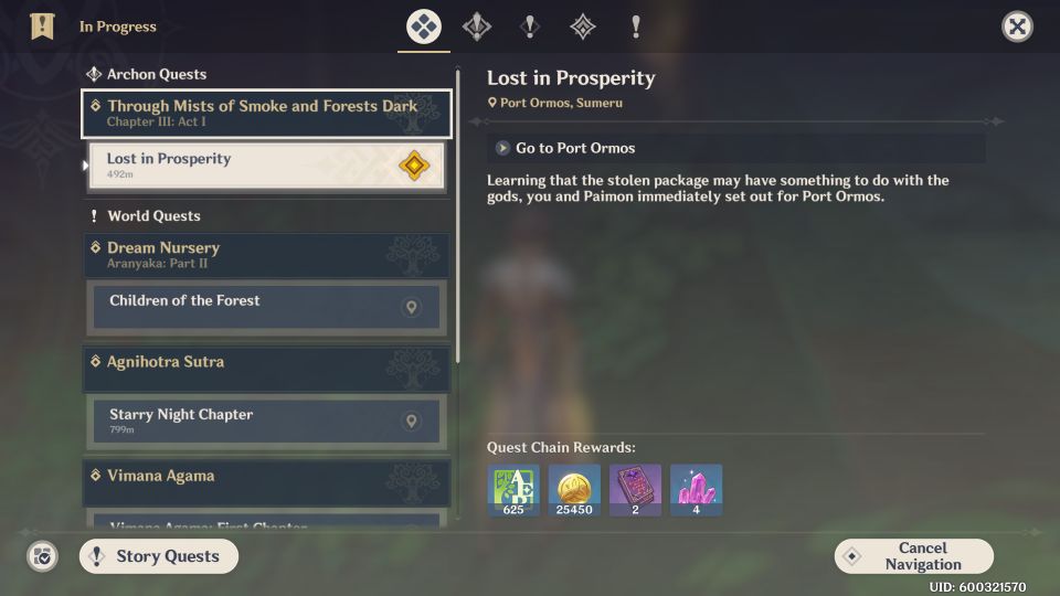 Genshin Impact: Lost In Prosperity Quest Walkthrough