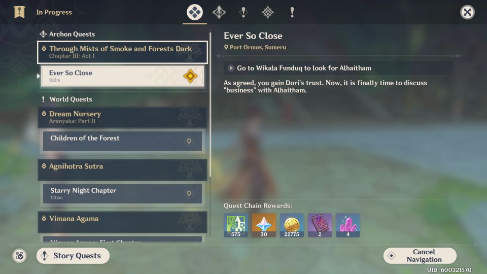 Genshin Impact: Ever So Close Quest Walkthrough