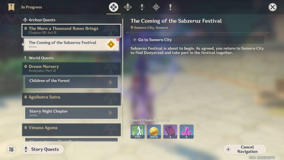Genshin Impact: The Coming Of The Sabzeruz Festival