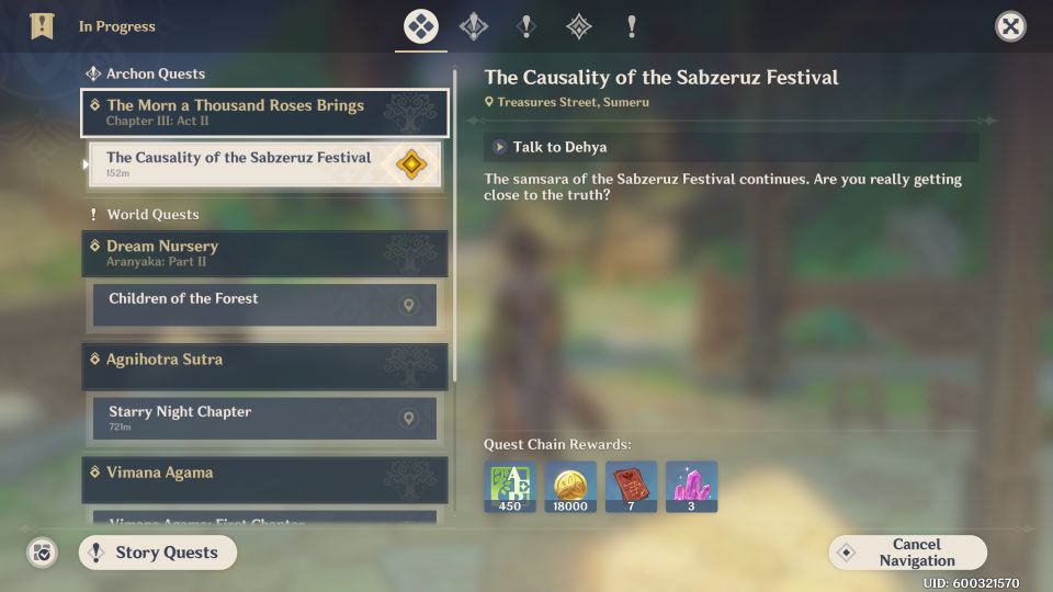 Genshin Impact: The Causality Of The Sabzeruz Festival