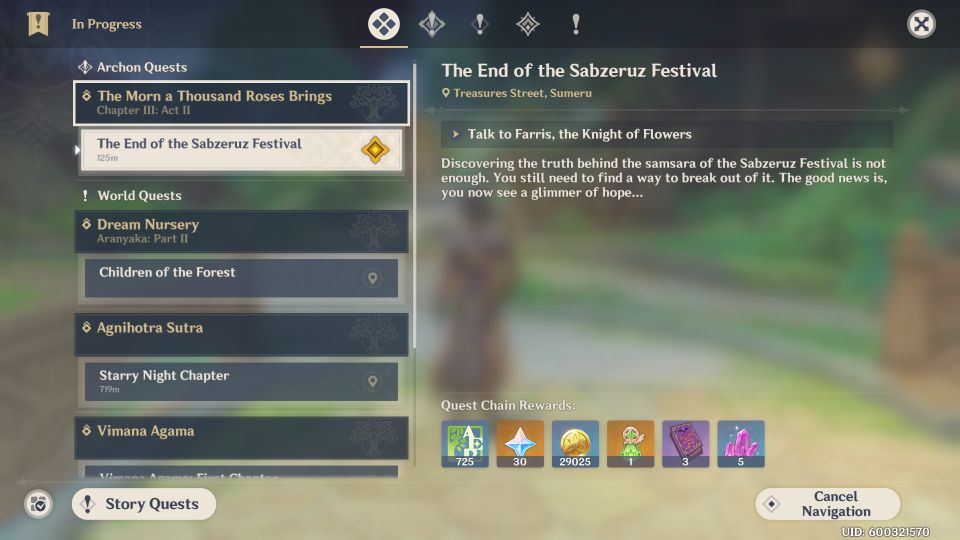 Genshin Impact: The End Of The Sabzeruz Festival