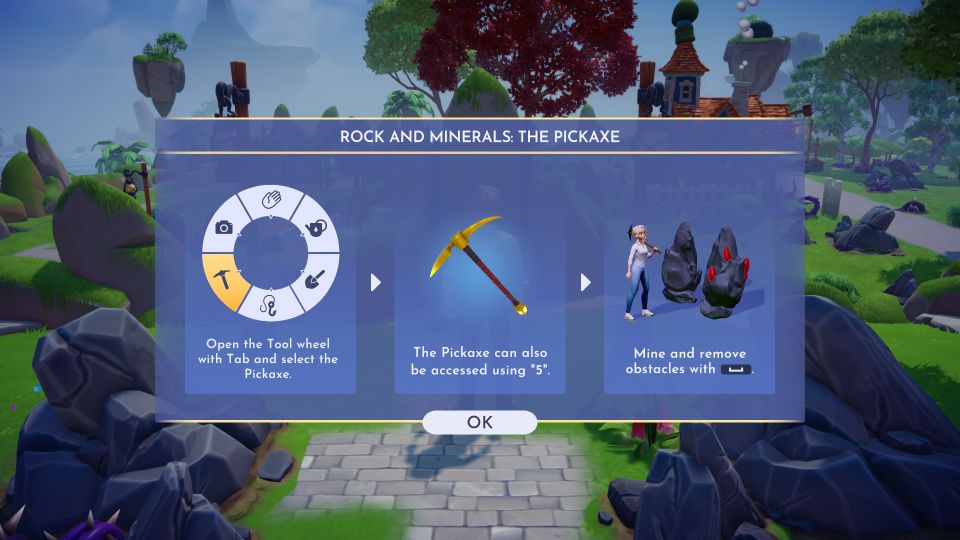 disney dreamlight valley pickaxe location