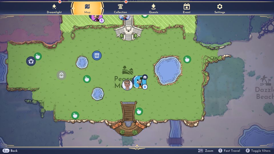 fishing rod location - dreamlight valley