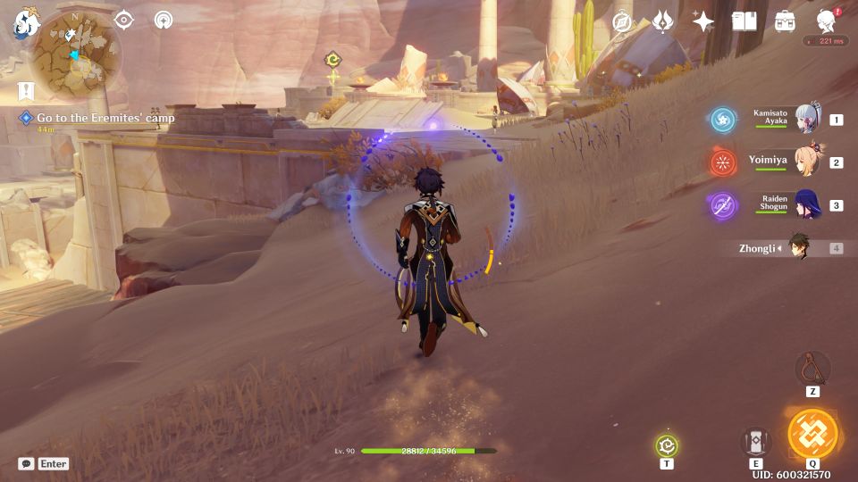 Genshin Impact: Dreams Beneath The Searing Sand quest Walkthrough