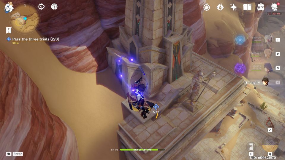 Genshin Impact: Dreams Beneath The Searing Sand trials