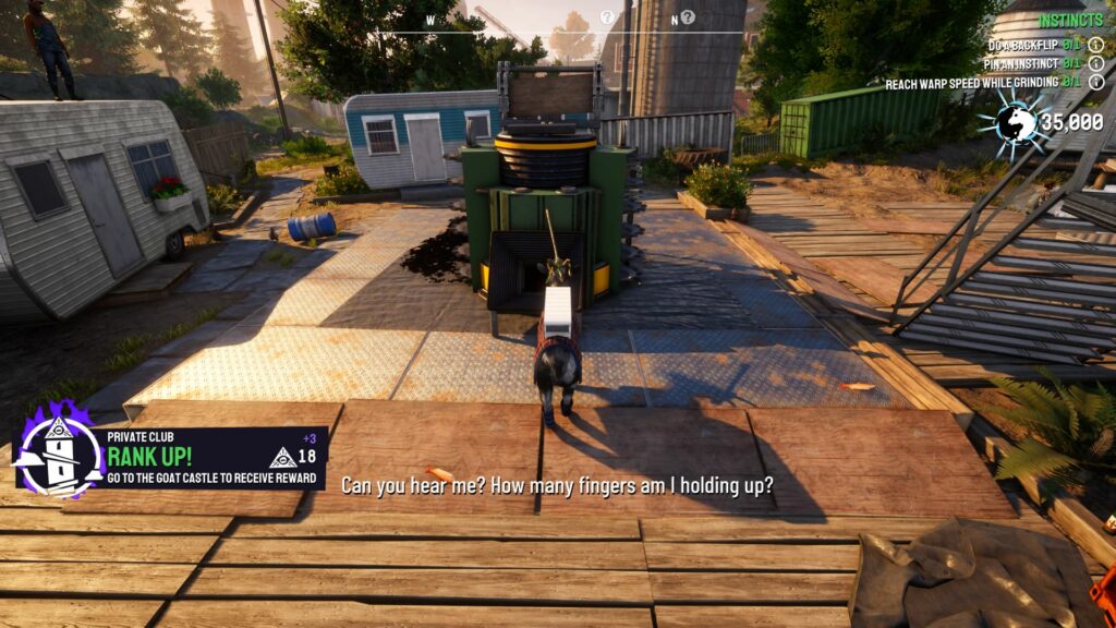Goat Simulator 3: How To Complete Backyard Science event