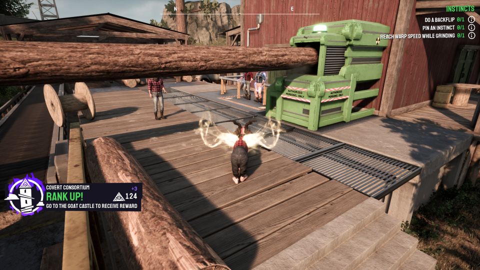 Goat Simulator 3: A Log Short Story Quest how to connect wire