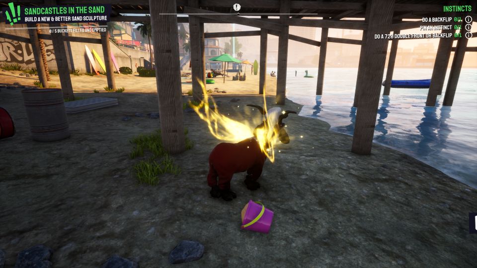 Goat Simulator 3: Sandcastles In The Sand