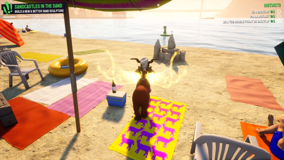 Goat Simulator 3: Sandcastles In The Sand walkthrough