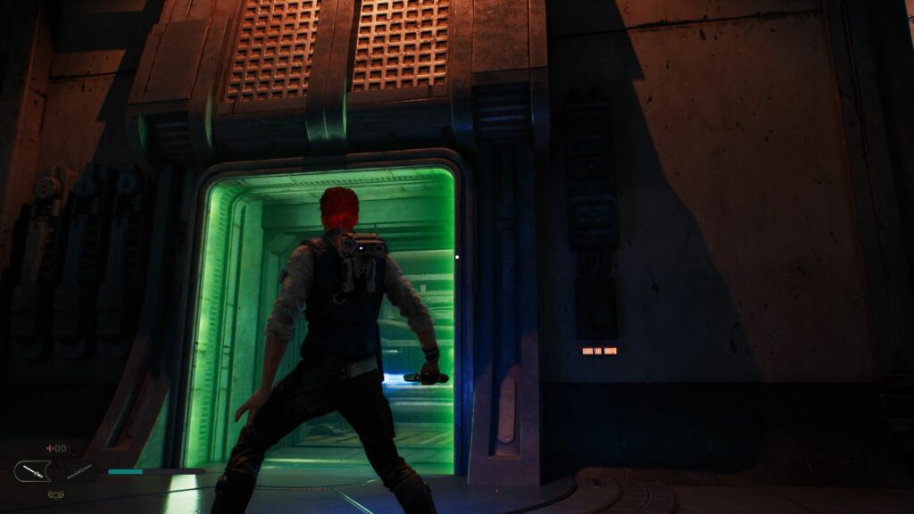 Star Wars Jedi Survivor: Coruscant green barrier