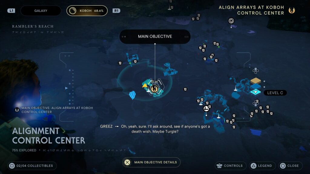 Star Wars Jedi Survivor: Align Arrays At Koboh Control Center walkthrough
