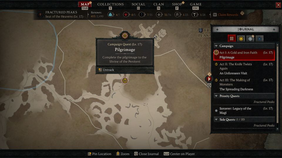 Diablo 4: Pilgrimage Quest Walkthrough & Guide