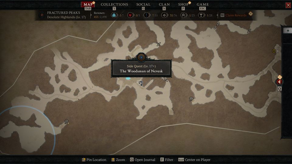 Diablo 4: The Woodsman Of Nevesk Walkthrough