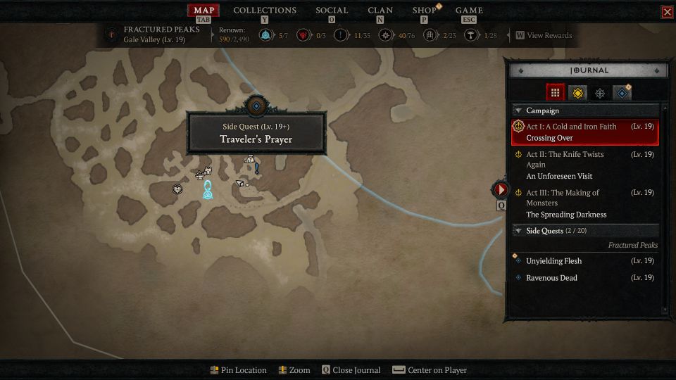 Diablo 4: Traveler's Prayer Quest Walkthrough & Guide