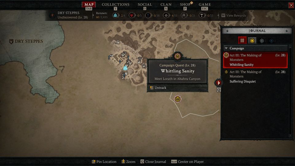 Diablo 4: Whittling Sanity Walkthrough And Guide