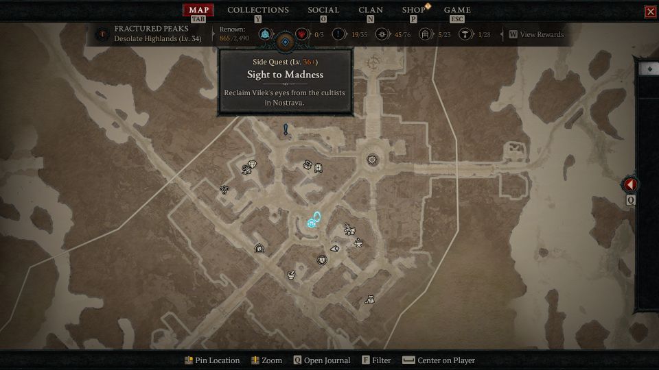 Diablo 4: Sight To Madness Quest Walkthrough