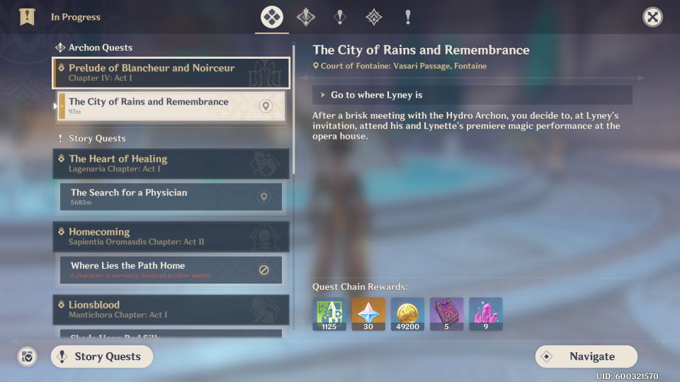 Genshin Impact: The City Of Rains And Remembrance Walkthrough