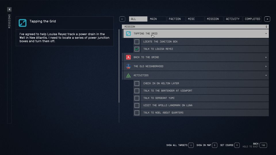 Starfield: Tapping The Grid guide