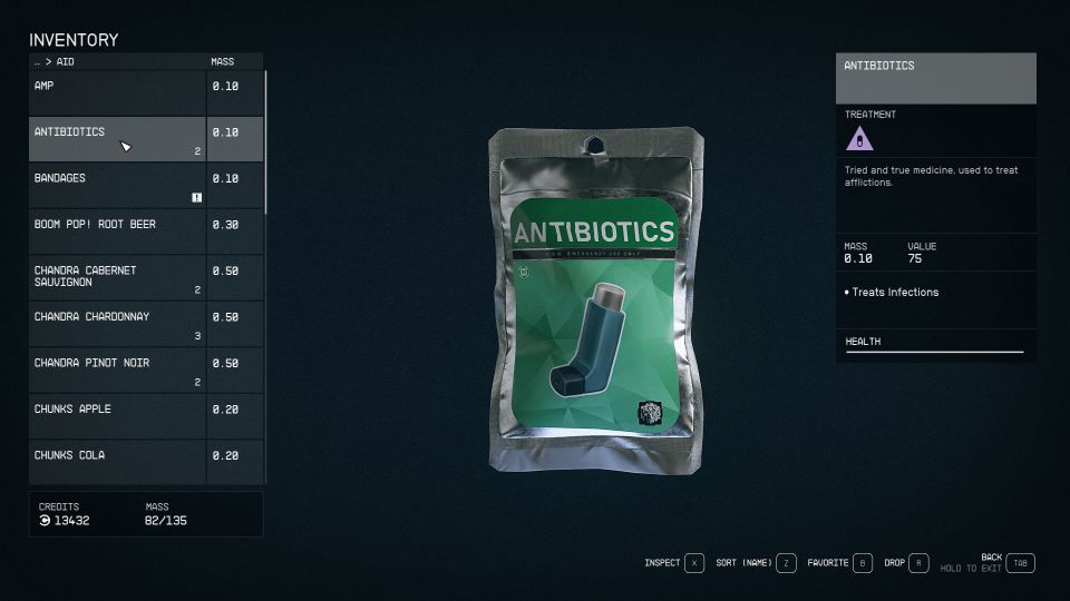 Starfield: How To Cure infection