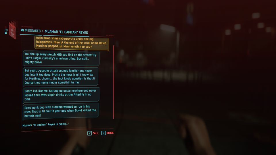 Cyberpunk 2077: Over The Edge - how to get david martinez' jacket