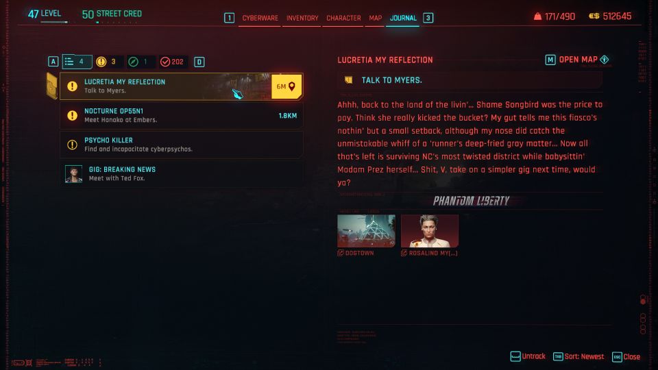 Cyberpunk 2077: Lucretia My Reflection
