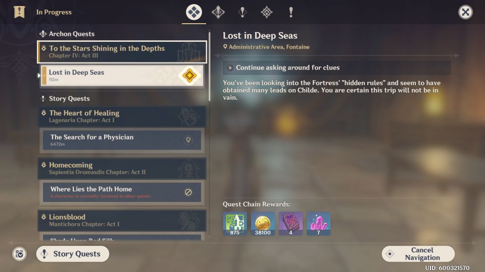 Genshin Impact: Lost In Deep Seas Walkthrough & Guide