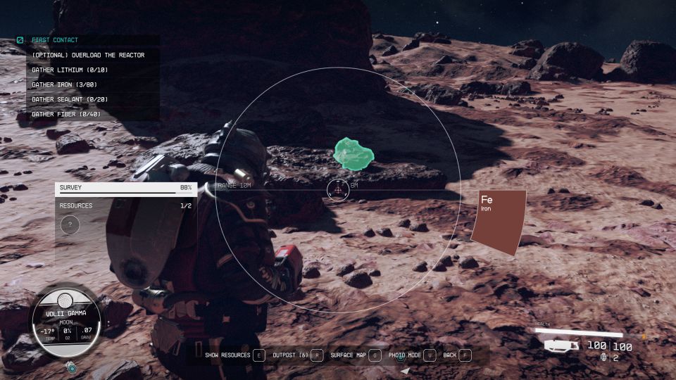 Starfield: how to mine iron
