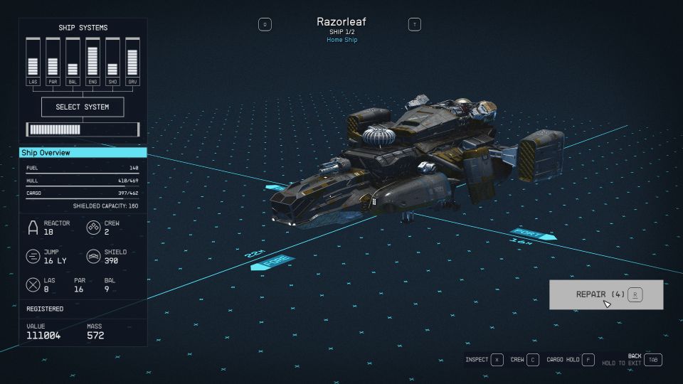 Starfield: How To Use Ship Parts While In Combat