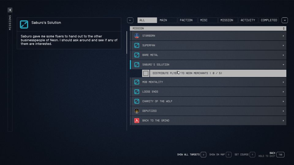 Starfield: Saburo's Solution Walkthrough & Guide