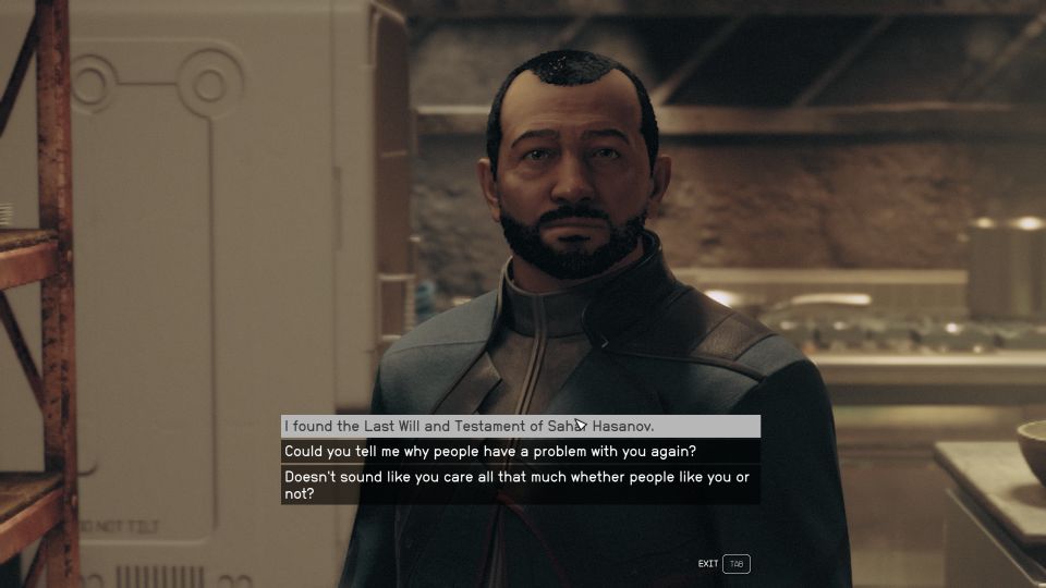 Starfield: Last Will And Testament - give to elias cartwright