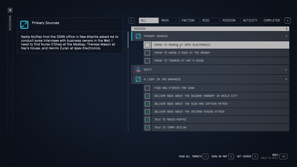 Starfield: Primary Sources Walkthrough & Guide