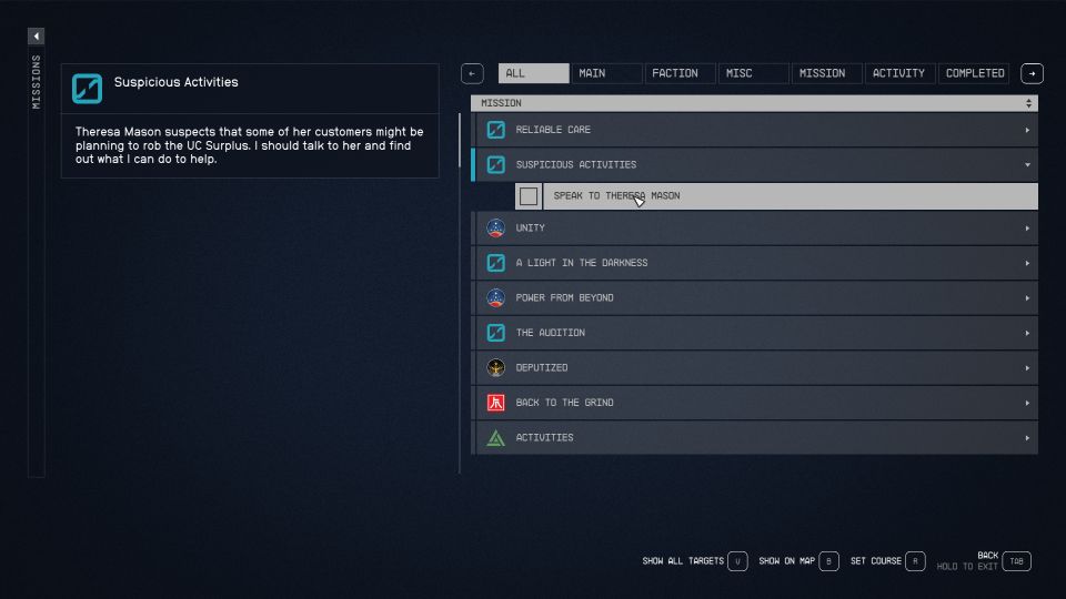 Starfield: Suspicious Activities Walkthrough & Guide