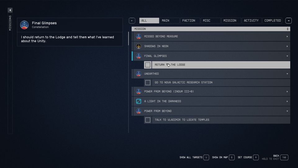 Starfield: Final Glimpses Walkthrough & Guide