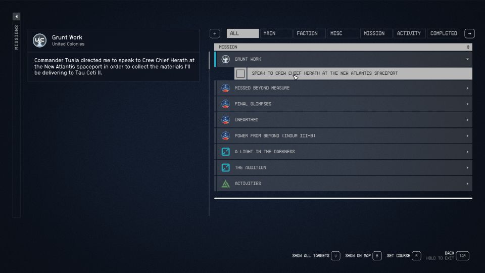 Starfield: Grunt Work Walkthrough & Guide