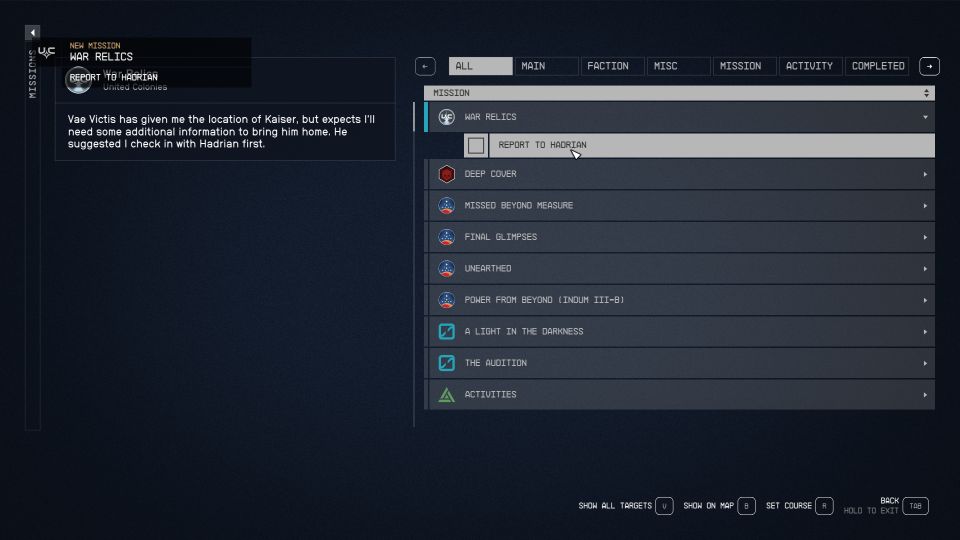 Starfield: War Relics Walkthrough & Guide