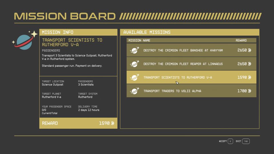 Starfield: Overdesigned - how to do passenger mission