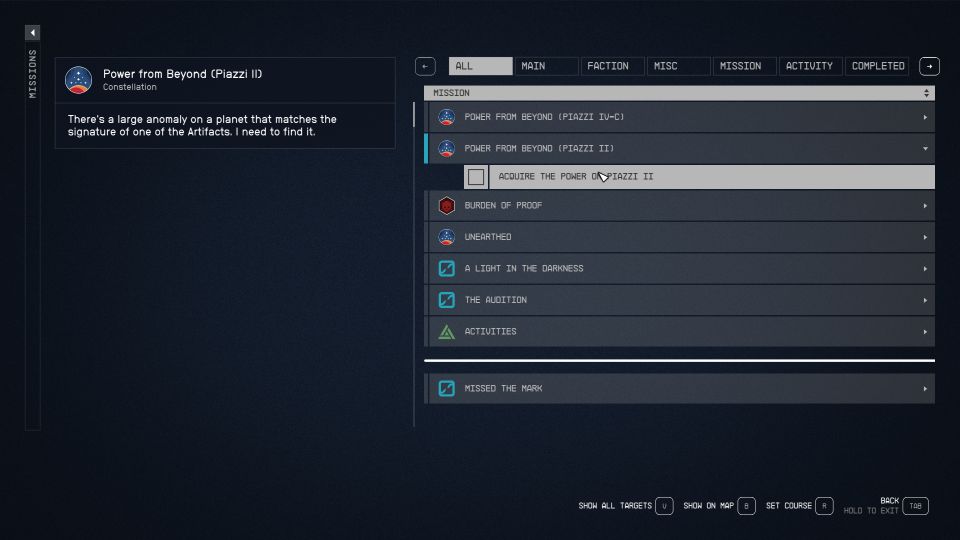 Starfield: Power From Beyond (Piazzi II) Walkthrough