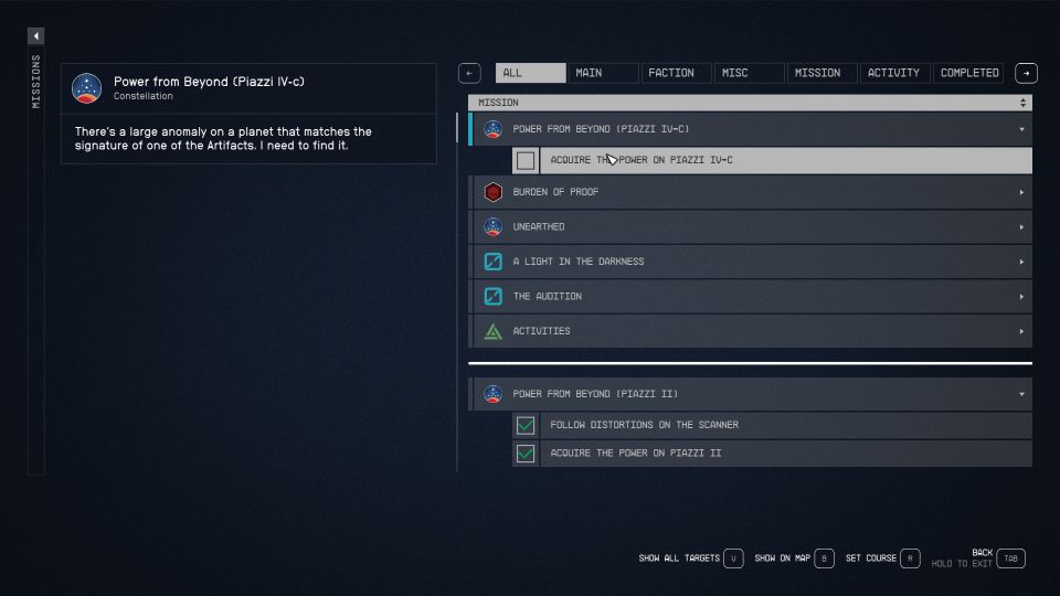 Starfield: Power From Beyond (Piazzi IV-C) Walkthrough