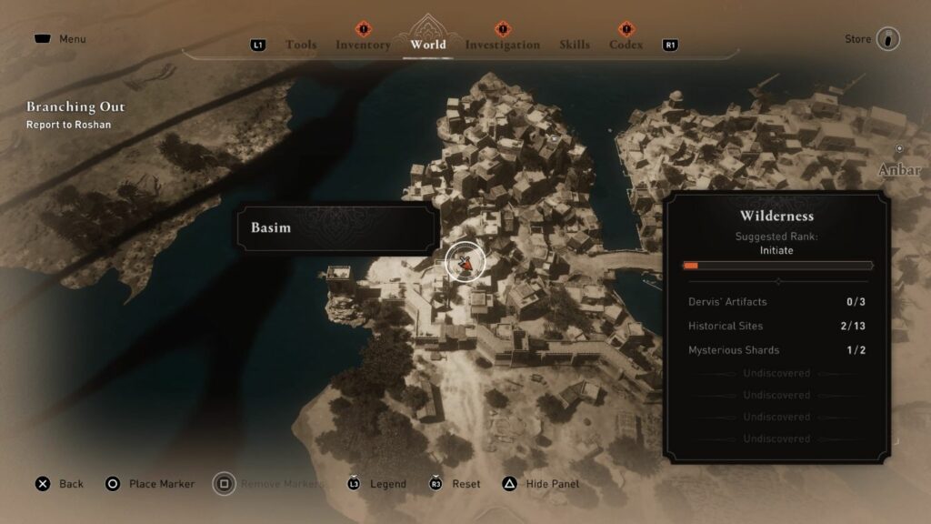 AC Mirage: Mysterious Shards Location Wilderness