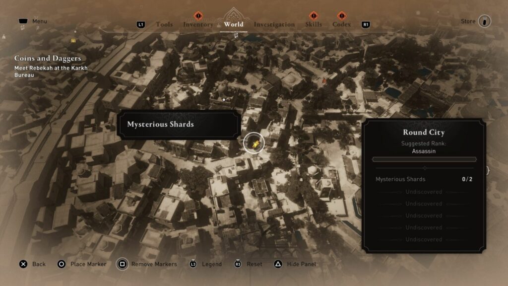 AC Mirage: Mysterious Shard Locations In Round City
