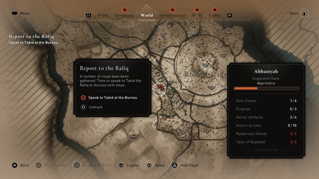 Assassin's Creed Mirage: Report To The Rafiq Walkthrough