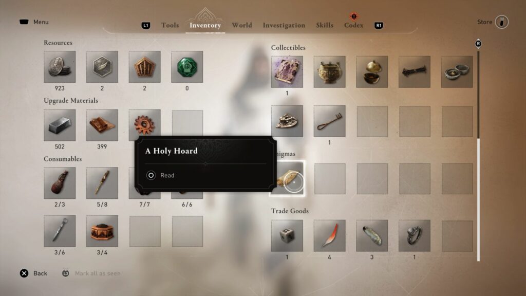 AC Mirage: A Holy Hoard Enigma Guide