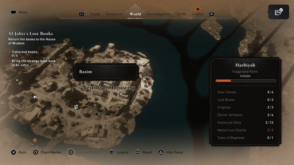 AC Mirage: A Holy Hoard Enigma - reward location
