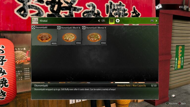 Like A Dragon Gaiden: How To Find Okonomiyaki (Location)