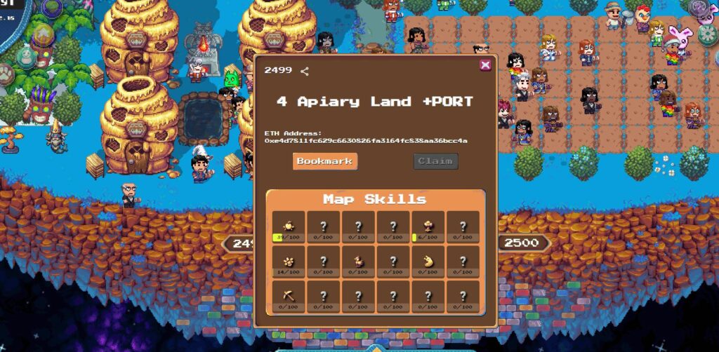 pixels how to add land to bookmark